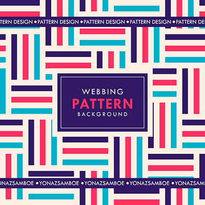 Webbing Seamless Pattern Design - 4 Colors design fabrictmotifs graphic design illustration lineart motifsdesign pattern patternart vector webbing