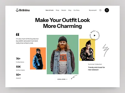 eCommerce Website Header Design ecommerce fashion design fashion website header design header ui marketing onlinebusiness product design ui design ux design web design web templates