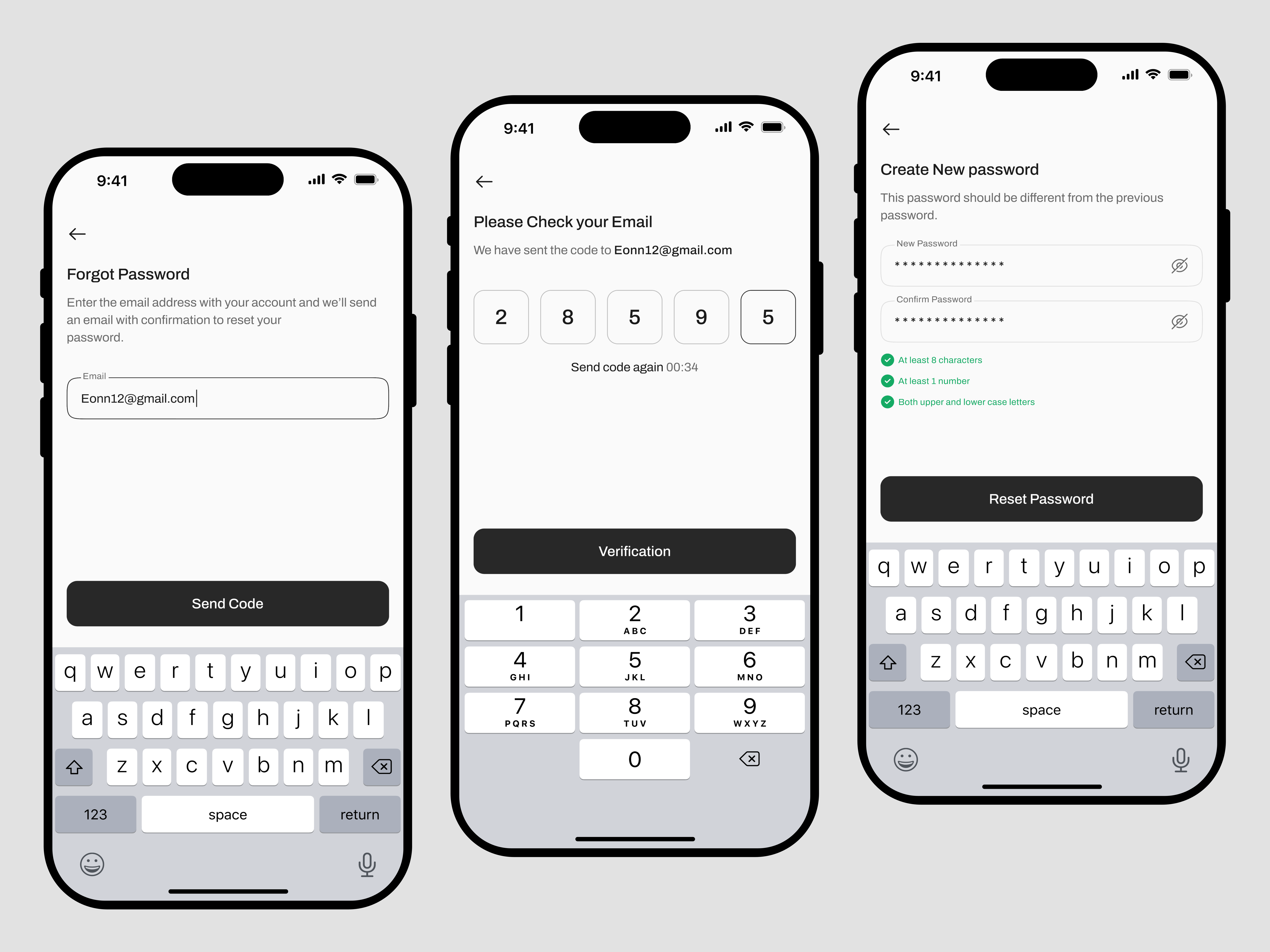 Forgot Password Flow flow forgot forgot password forgot password app forgot passwort flow password reset reset pasword ui ui design
