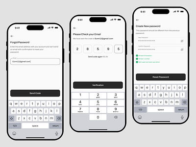 Forgot Password Flow flow forgot forgot password forgot password app forgot passwort flow password reset reset pasword ui ui design