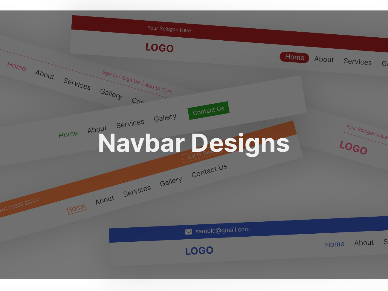Navbar Design site Headers by Raja Manickam on Dribbble