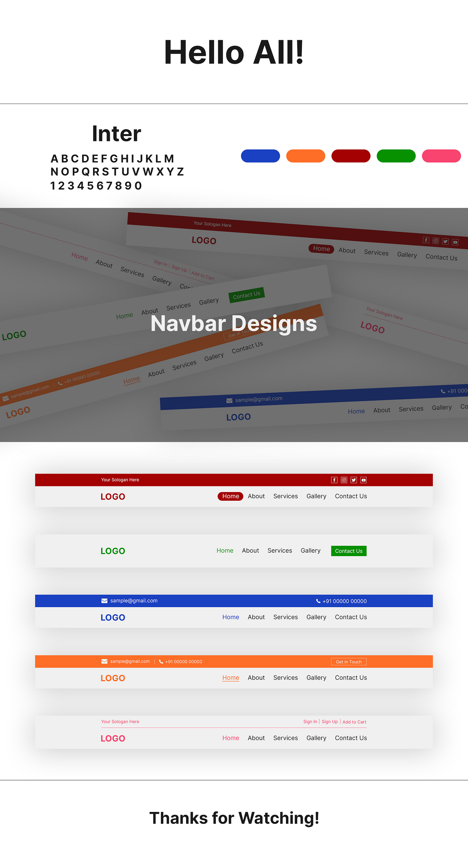 Navbar Design site Headers by Raja Manickam on Dribbble