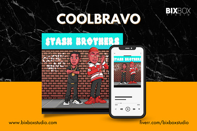 Album Cover Mixtape Art Character Design - Coolbravo album cover cartoon character cover art graphic design illustration mixtape mixtape art music
