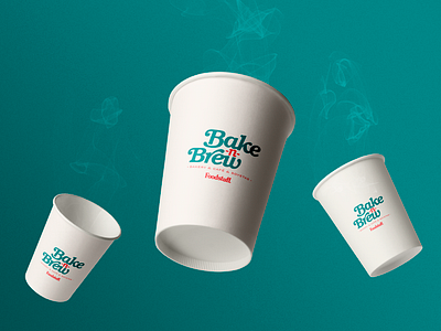 Bake n Brew branding logo packaging