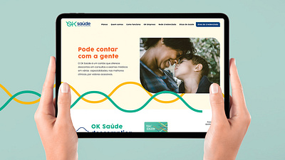 OK Saúde - Website branding graphic design product design ui ux uxdesign