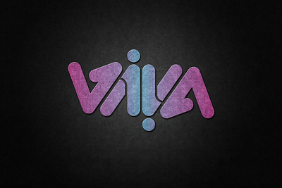VIVA Ambigram Logo Design ambigram brand identity branding design graphic design illustration logo logo design