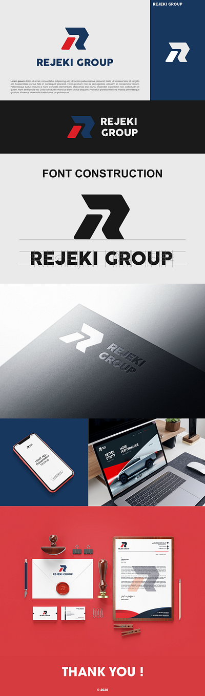 Rebranding for Rejeki Group branding clean design letter r logo modern