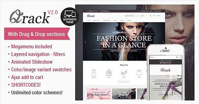 Qrack - Responsive Shopify Theme with sections woocommerce templates