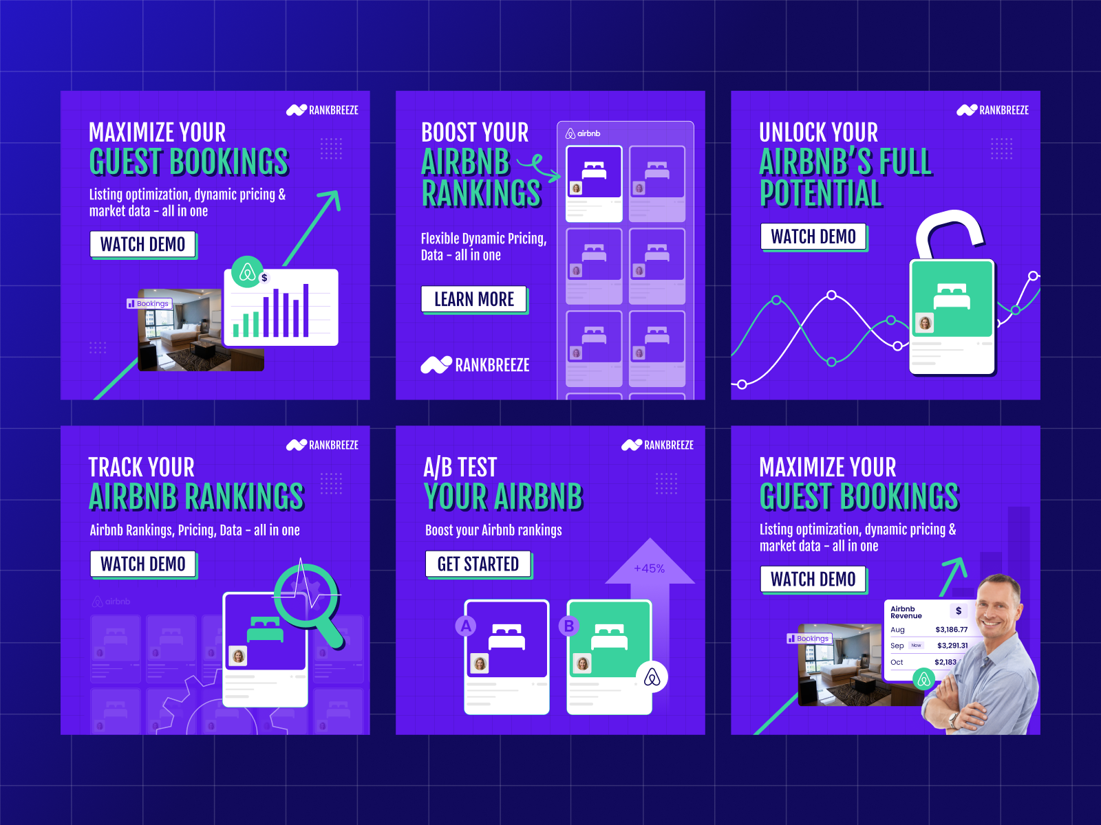 Rankbreeze - Meta ads ad creative ad image ads design banner ad banner ads branding design display ads google ad banner illustration rank traffic