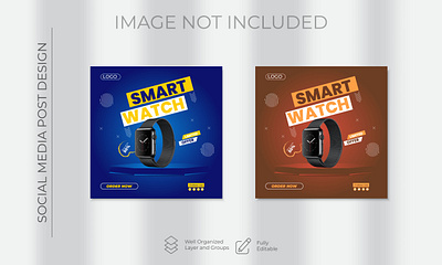 Smart Watch Sell Post Social Media Post Design branding design graphic design offer post sell social media social media design template