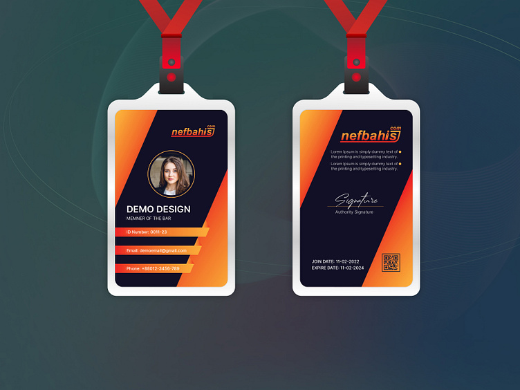 ID card design Ideas by Md Sofiqul Islam on Dribbble