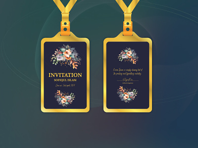 Invitation card design branding design employee card getting card graphic design id card id card design id card template illustration invitation card office card print design staff card student card