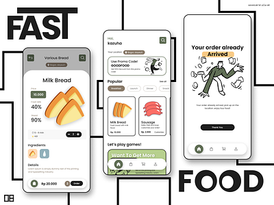FastFood - Delivery Food App app graphic design logo ui