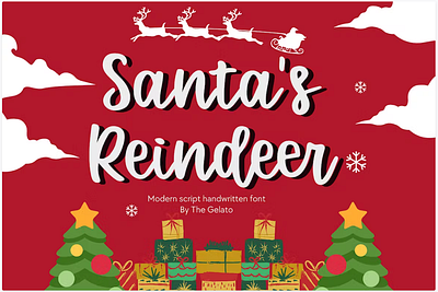 Santa's Reindeer christmas holiday merry saesonal stylist