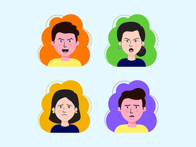 2d Avatars, Face Expressions by Octet Design Studio on Dribbble