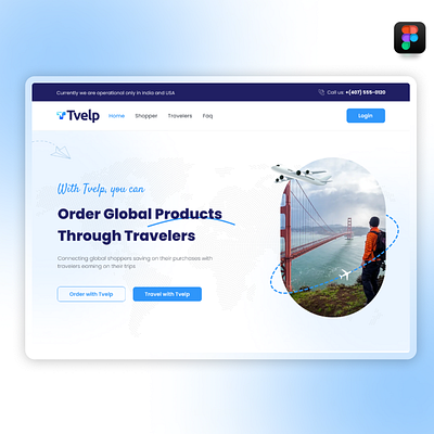 Travel Landing Page Design branding figma graphic design logo ui ui design website design