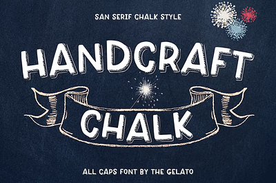 Handcraft Chalk Font bakery cafe chalk chalkfont chalkmarker chalktypeface handcraft shop stylist