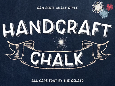 Handcraft Chalk Font bakery cafe chalk chalkfont chalkmarker chalktypeface handcraft shop stylist