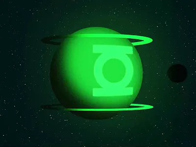 Oa animation dc comics green lantern green lantern corps motion graphics planet space