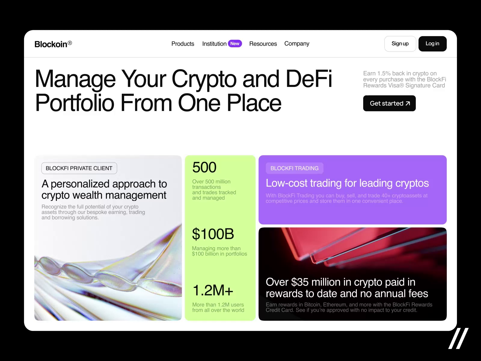 Example of Crypto Wallet Web Platform