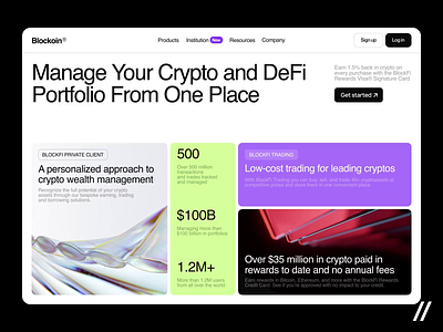 Crypto Wallet Web Platform animation crypto cryptocurrency dashboard defi design finance fintech homepage interaction interface landing landing page motion ui ux web web design web ui website