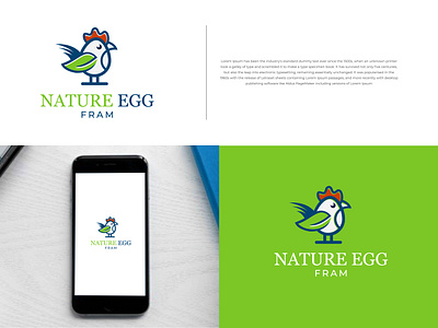 Nature egg logo design. Hen, Farm, agriculture logo app apps logo branding design egg fram gradient logo graphic design hen illustration logo logo design nature ui