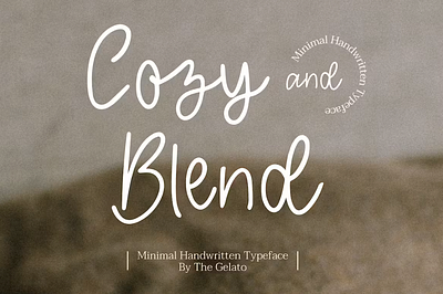 Cozy And Blend Handwritten Script Font branding cafe coffee fashion menu pen stylist