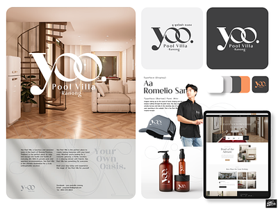 YOO : Pool Villa brandguideline branding corporate identity hotel logo logo de poolvilla property ui