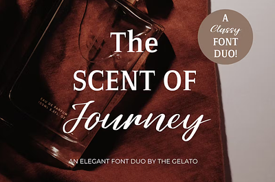 Scent of Journey Font Duo calligraphy classy logo luxury modern packaging premium stylist