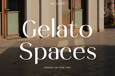 Gelato Spaces Sans Serif Font aesthetic banner boutique classy fashion magazine minimal packaging premium