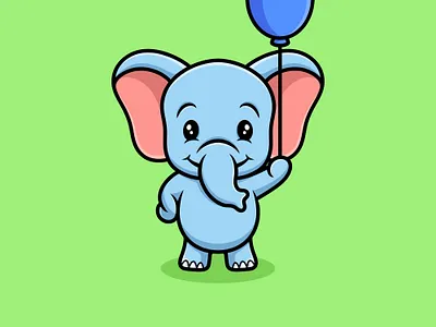 Orange Cat Cute Cartoon Illustration