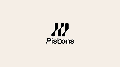 Pistons logo auto automobile black bmw branding car design engine graphic design illustration logo logofolio mercedes motor mover piston portfolio tech toyota vector