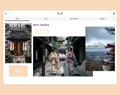 Travel design idea travel uxui webdesign