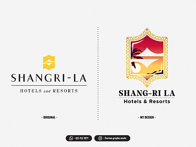 Shangri - La Hotels and Resort logo redesign. airbnb brand design brand designer branding business logo design graphic design hotel logo hotels in malaysia illustration logo logo bisnes logo cantik logo designer logo hotel malaysia resorts in malaysia shangri la hotels and resorts shangri la logo vector