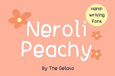 Neroli Peachy Handwritten Summer Font cute font minimalist modern playful quote stylist