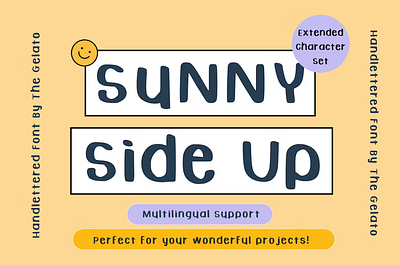 Sunny Side Up Handlettered Marker Font branding bulletjournal chalk comic marker quote stylist western