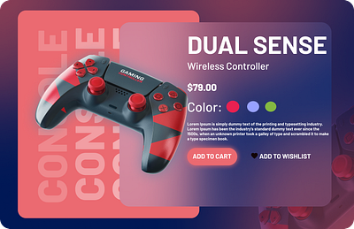 Dual Sense Wireless Controller 3d animation design graphic design ui web design