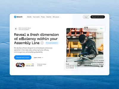 Software company website animation design flat growably ui web