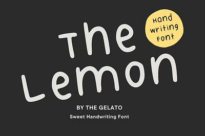 The Lemon Handwriting Font note planner quote school stylist