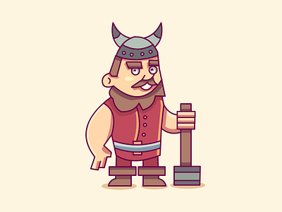 Viking character design mascot design mascot man retro mascot viking viking illustration