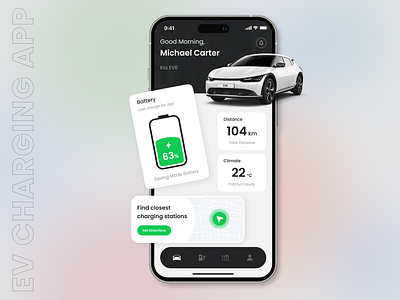 EV Charging App app design charging station electric vehicle ev charging ev charging app ev charging software ev charging station app mobile app mobile app design ui design