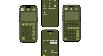 Calculation Element or Interface Design calculator dailyui04 iphone15pro ui