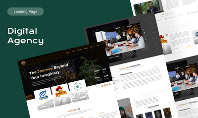 Company Portfolio Design landing page portfolio user interface web ui
