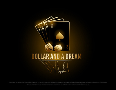 Dollar And A Dream Logo branding cards casino design gaming graphic design illustration logo poker