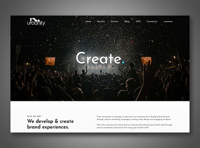 Urbanity Website Design branding design graphic design homepage illustration logo the dreamer designs typography ui ux vector website design