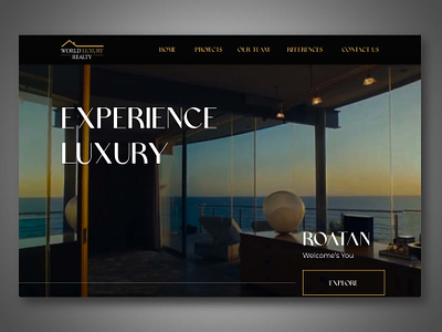 World Luxury Reality Homepage branding design graphic design homepage illustration logo luxury the dreamer designs typography ui ux vector website design