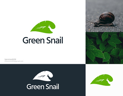 Green Snail Logo Design😍. animal brand identity branding business company creative design fox graphic design green leaf logo minimal nature negative space redesign snail software vector visual identity