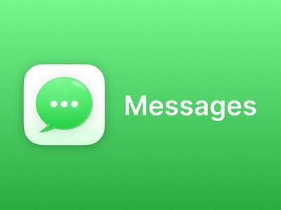 Messages IOS - App icon redesign concept #25 app branding design graphic design illustration logo typography ui ux vector