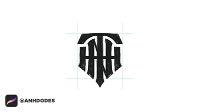 H N T monogram typography logomark design process by @anhdodes 3d anhdodes anhdodes logo animation branding business design graphic design illustration letter h letter n logo logo design logo designer logo for sale logodesign minimalist logo minimalist logo design motion graphics ui