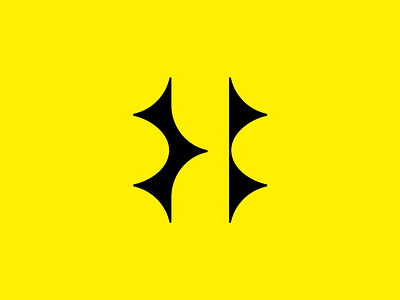 H bolt branding concept double meaning electric h h letter letter lettermark logo simple stars